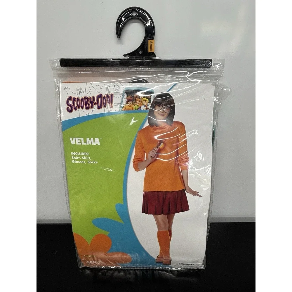 Spirit Halloween Adult Velma Costume Scooby-Doo Adult Size Small 4-6 With Wig + - Picture 2 of 8